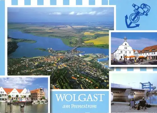 AK, Wolgast am Peenestrom, vier Abb., gestaltet, um 2010