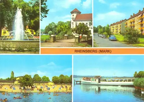 AK, Rheinsberg Mark, fünf Abb., 1983