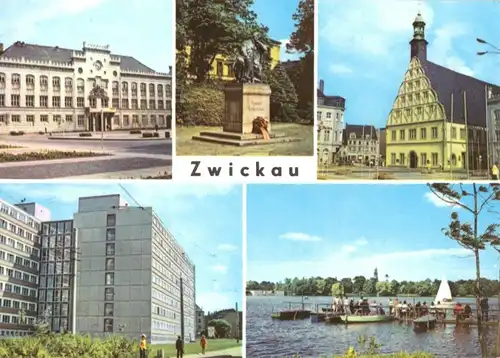AK, Zwickau, fünf Abb., 1976