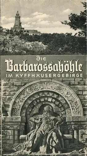 Prospekt, Barbarossahöhle im Kyffhäusergebirge, 1966