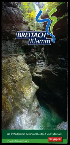 tour. Prospekt, Breitachklamm zwischen Oberstdorf und Tiefenbach, um 2000