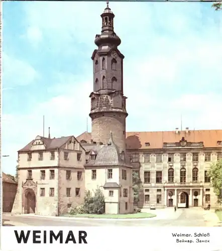 tour. Prospekt in Leporello-Form, Weimar, Gedenkstätten der Klassik, 1976