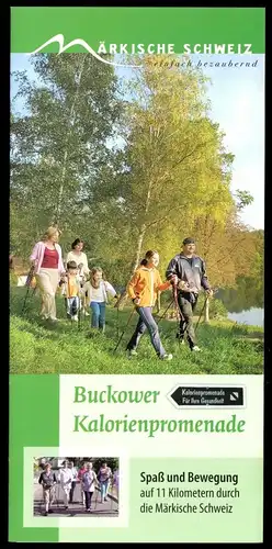 Prospekt, Buckow Märkische Schweiz, Buckower Kalorienpromenade, um 2008