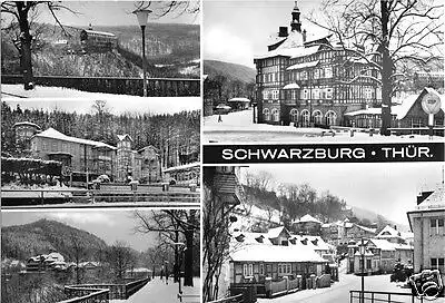 AK, Schwarzburg Thür., fünf winterliche Ansichten, 1990
