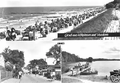 AK, Kölpinsee Usedom, drei Abb., 1974