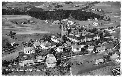 AK, St. Peter Schwarzwald, Luftbildansicht, um 1960