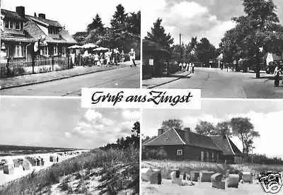 AK, Ostseebad Zingst Darß, vier Abb., 1966