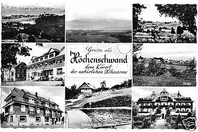 AK, Höchenschwand Hochschwarzwald, acht Abb., gestaltet, 1961