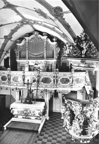 Karte, Burgk Saale, Schloß, Schloßkapelle, Orgel, 1981