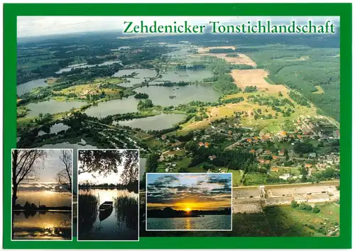 AK, Zehdenick, Zehdenicker Tonstichlandschaft, Luftbild und Landschaften, 2000