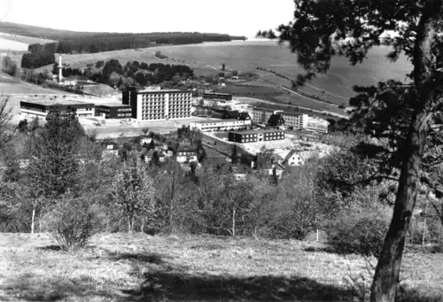 AK, Wurzbach Thür., Blick zum FDGB-Erholungsheim "Frankenwald", 1986