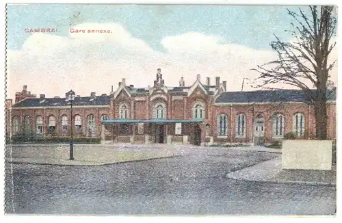 AK, Cambrai, Nord, Gare annexe, 1918