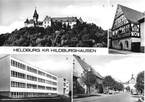 AK, Heldburg Kr. Hildburghausen, vier Abb., 1981