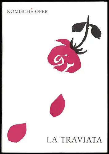 Theaterprogramm, Komische Oper Berlin, La Traviata, 1967