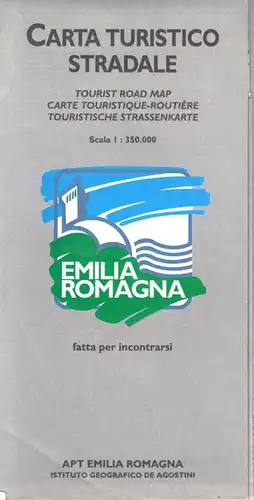 Touristenkarte, Italien, Region Emilia-Romagna, 1995