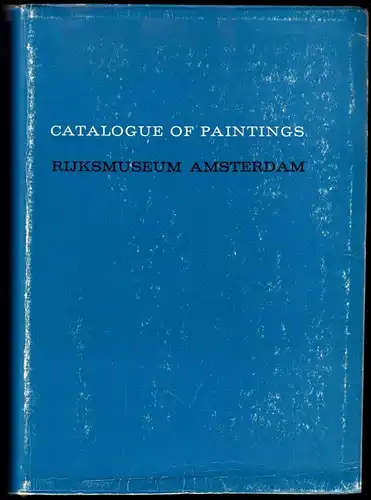 Catalogue of Paintings - Rijksmuseum Amsterdem, 1960