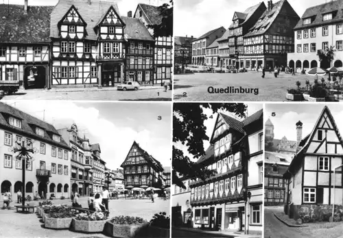 AK, Quedlinburg Harz, fünf Abb., 1986