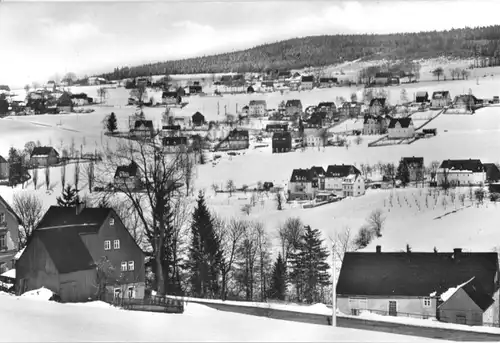 AK, Rittersgrün Erzgeb., winterliche Teilansicht, Version 1, 1978