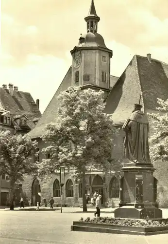 AK, Jena, Blick zum Rathaus, 1971