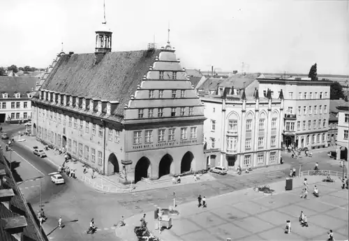 AK, Greifswald, Blick zum Rathaus, 1982