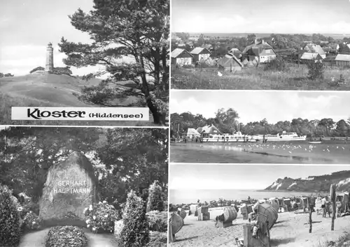 AK, Kloster auf Hiddensee, fünf Abb., 1971