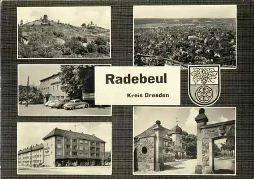 AK, Radebeul Kr. Dresden, fünf Abb., gestaltet, 1966