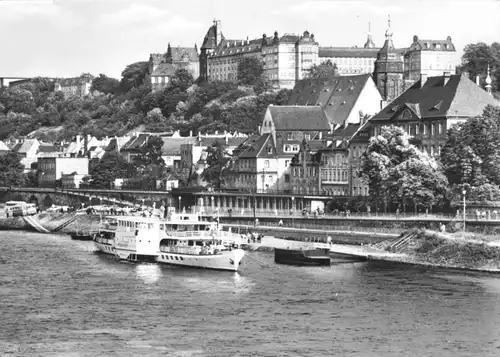 AK, Pirna, Teilansicht und Weiße Flotte, 1968