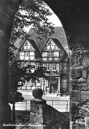 AK, Quedlinburg Harz, Am Klopstockhaus, 1971