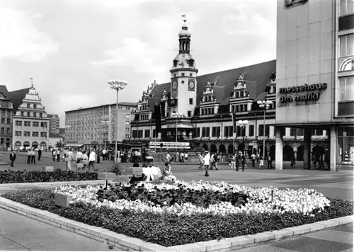 AK, Leipzig, Markt mit Blick zum Alten Rathaus, 1978
