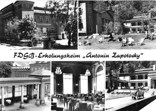 AK, Bad Schandau, FDGB Ferienheim "Antonin Zapotocky", fünf Abb., 1972