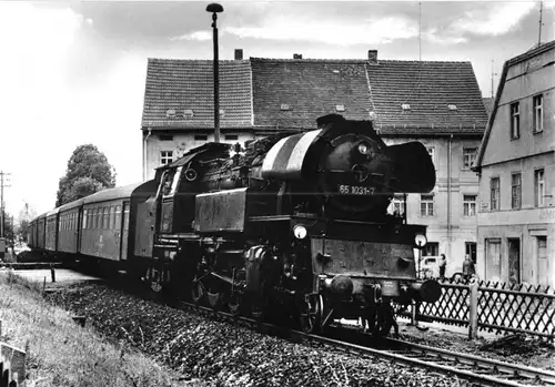 AK, Schmölln, Dampflok 651031 mit P 6051 in Schmölln (Sommer 1979), 1983