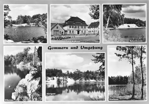AK, Gommern und Umgebung, sechs Abb., 1966