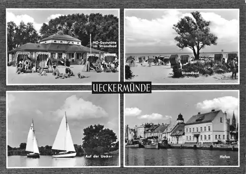 AK, Ueckermünde, vier Abb., gestaltet, 1967