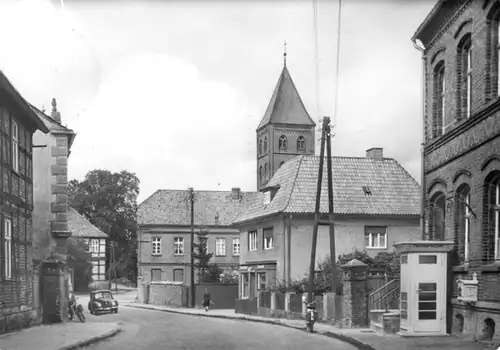 AK, Diesdorf Altmark, Poststr. mit Postamt, 1968