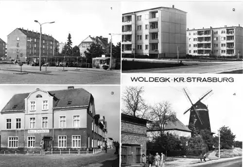 AK, Woldegk Kr. Strasburg, vier Abb., 1984