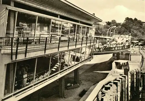 AK, Saßnitz Rügen, Partie auf dem Fährbahnhof, 1961