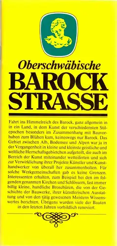 touristische Broschüre, Oberschwäbische Barockstrasse, 1992