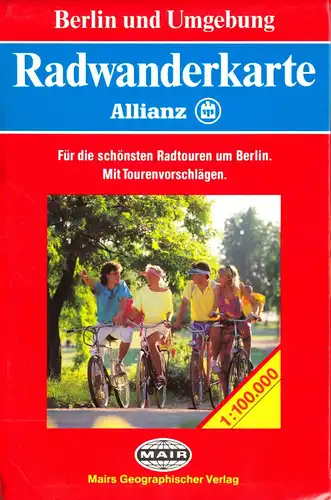 Allianz-Radwanderkarte, Berlin und Umgebung, 1990