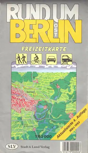 Freizeitkarte, Rund um Ost-Berlin, 1992