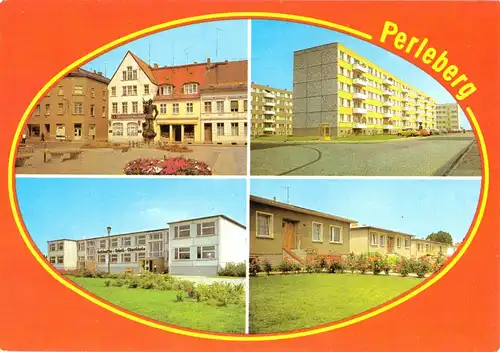AK, Perleberg, vier Abb., gestaltet, 1985