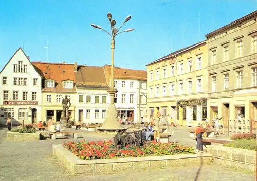 AK, Perleberg, Großer Markt, 1980