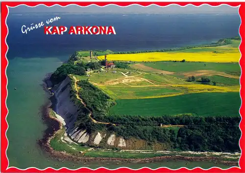 AK, Kap Arkona, Insel Rügen, Luftbildtotale, um 2003