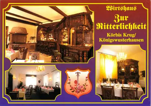 AK, Königs Wusterhausen, OT Körbis Krug, Wirtshaus "Zur Ritterlichkeit", um 2000