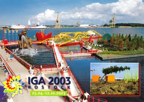 AK, Rostock, IGA 2003, Schwimmende Gärten, 2003