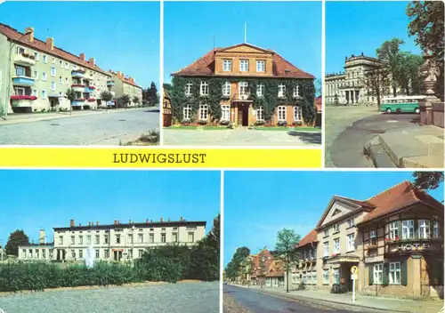 AK, Ludwigslust, fünf Abb., 1981