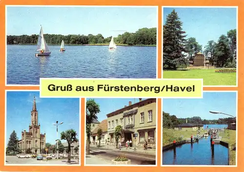 AK, Fürstenberg Havel, fünf Abb., 1985
