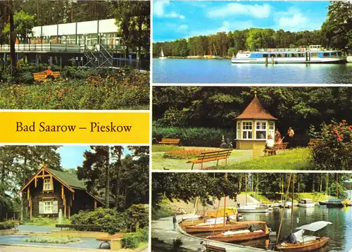 AK, Bad Saarow - Pieskow, fünf Abb., 1986