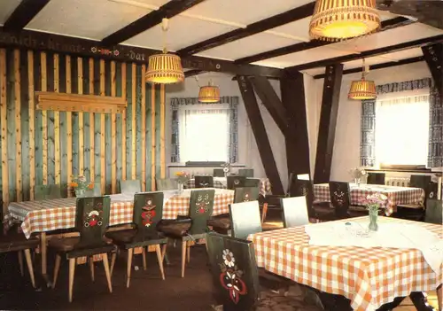 AK, Banzkow Kr. Schwerin, Gaststätte "Lewitzmühle", Gastraum 1. Etage, 1986