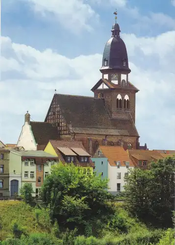 AK, Waren Müritz, St. Marienkirche, um 2000