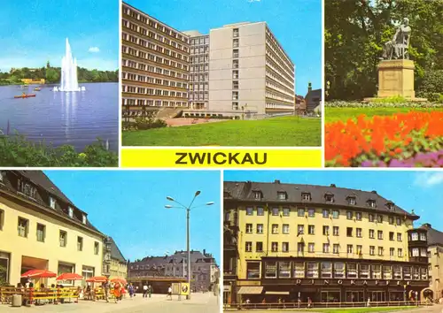 AK, Zwickau, fünf Abb., 1979